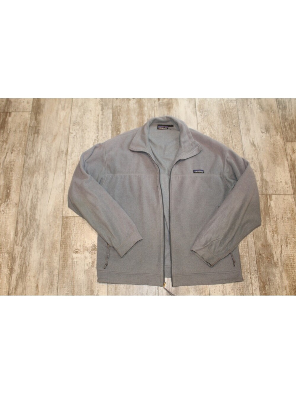 Patagonia Synchilla Gray Fleece Jacket Zip Repair Needed